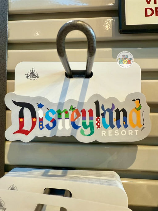 DLR/WDW - Vinyl Decals 2026 - Disneyland Marquee in Character Collage