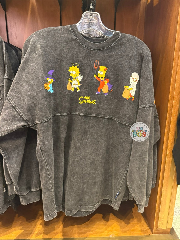 Universal Studios - Halloween 2026 - Spirit Jersey The Simpsons Wash Black Pullover (Adult)