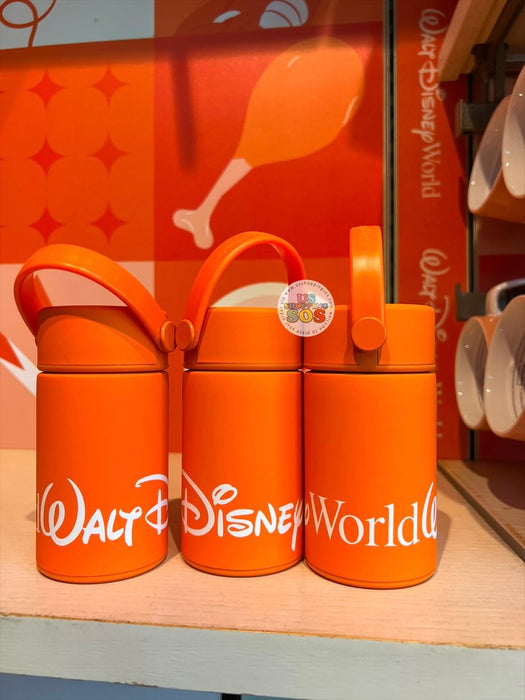 DLR/WDW - Logo Mania 2026 Park Hopper - Bright Orange Park Logo Mini Stainless Steel Tumbler