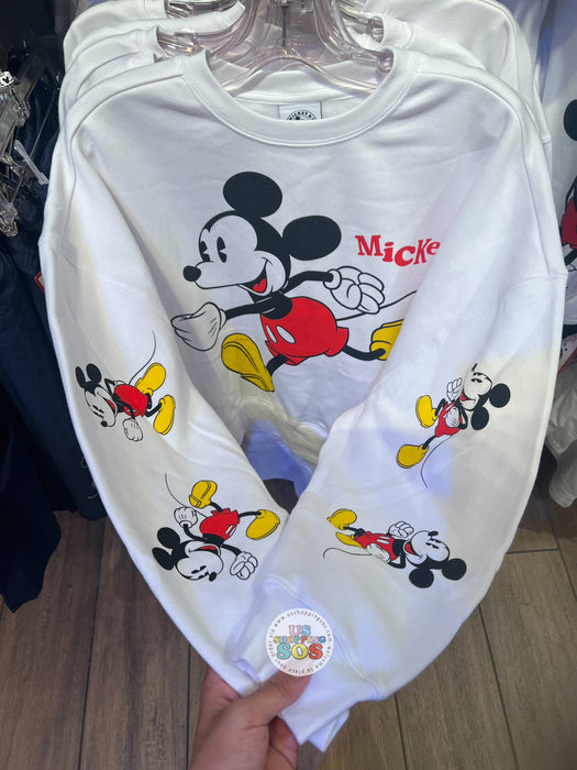 DLR/WDW - Mickey & Co. - Running Mickey White Pullover (Adult)