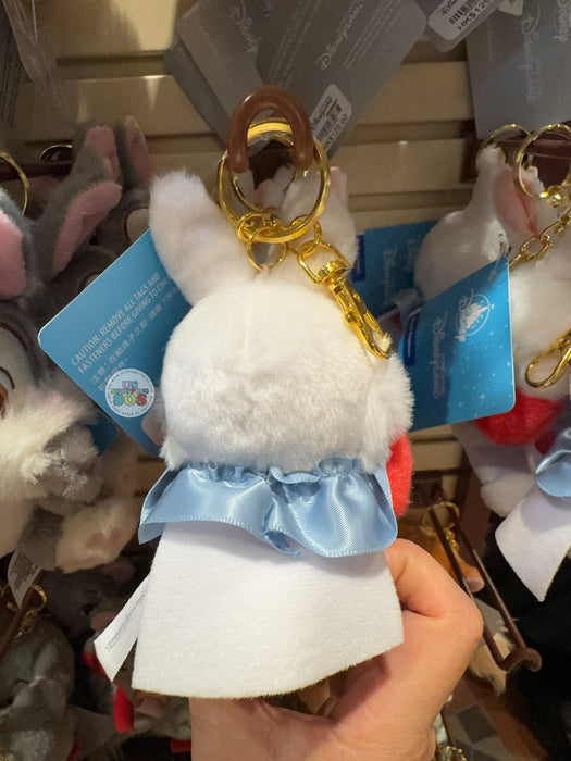 HKDL - Alice in the Wonderland  White Rabbit ‘Hands on Cheek’ Plus Keychain