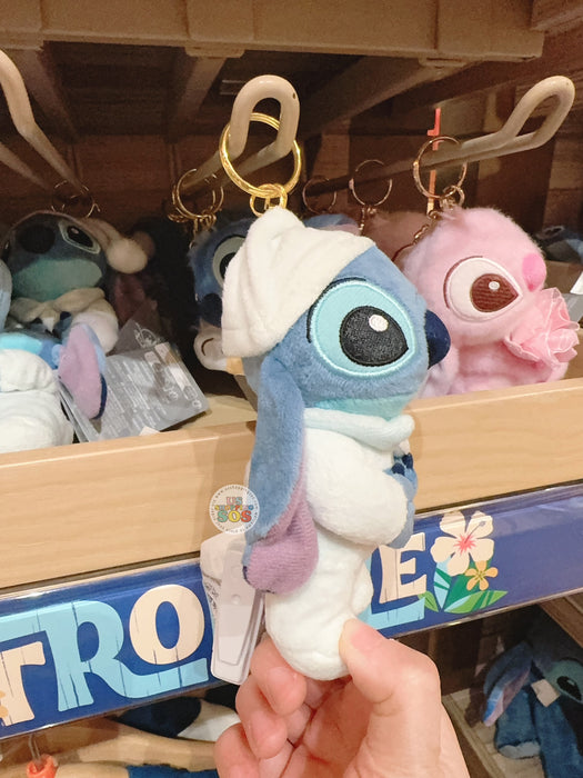 HKDL - Stitch & Scrump OHANA LIFE x Stitch Pajama Style Plush Keychain