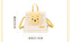 China Exclusive- Winnie the Pooh Plushy Big Face “Checkered Style’ 2 Ways Bag (Backpack & Shoulder Bag)
