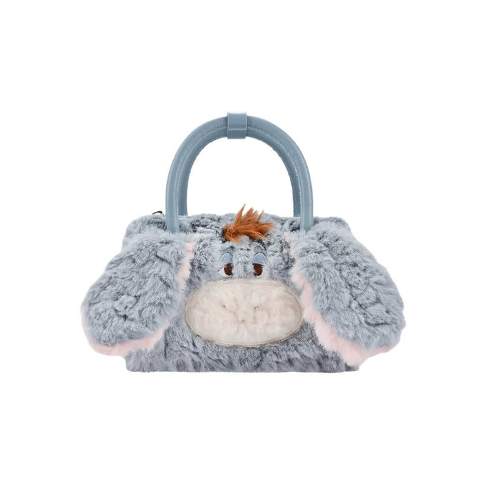 China Exclusive- Fluffy Big Face Eeyore 2 Ways Bag with Handle