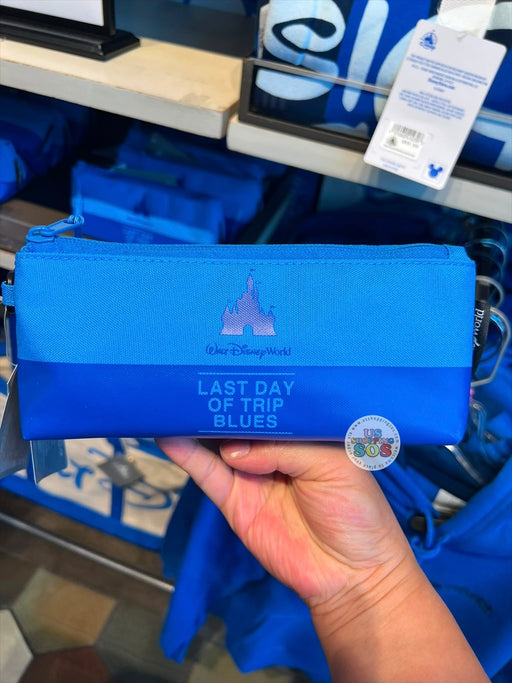DLR/WDW - Logo Mania 2026 Last Day of Trip Blues - Cobalt Blue Park Logo Pen Case