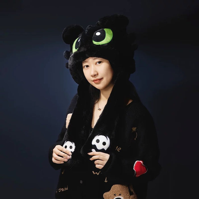 Universal Studio Beijing - How to Train Your Dragon x Toothless Fluffy Ear Moving Jumping Hat