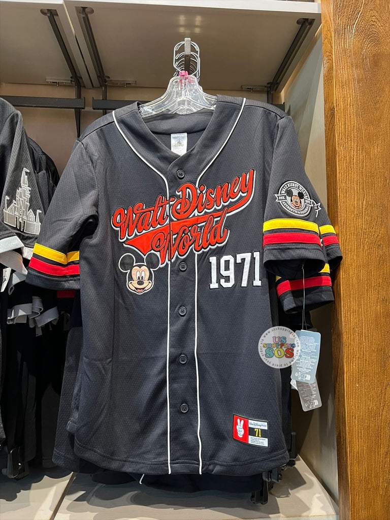 DLR/WDW - Mickey Mouse Park Logo Baseball Jersey (Adult