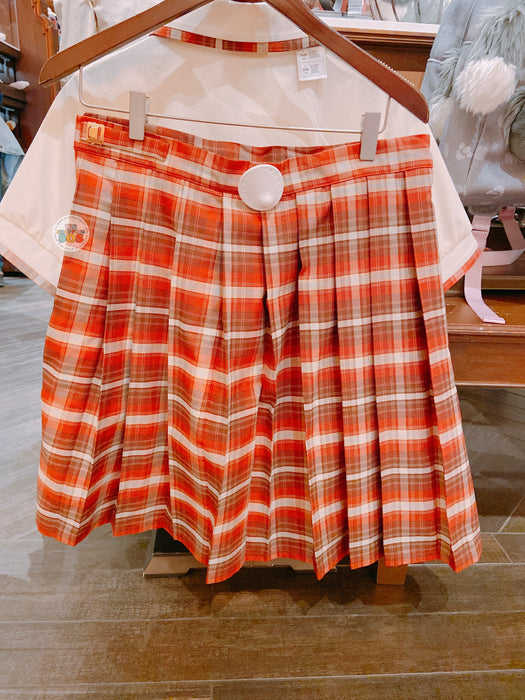 SHDL - Campus Style x Turning Red Mei Lee Checkered Pattern Skirt for Adults