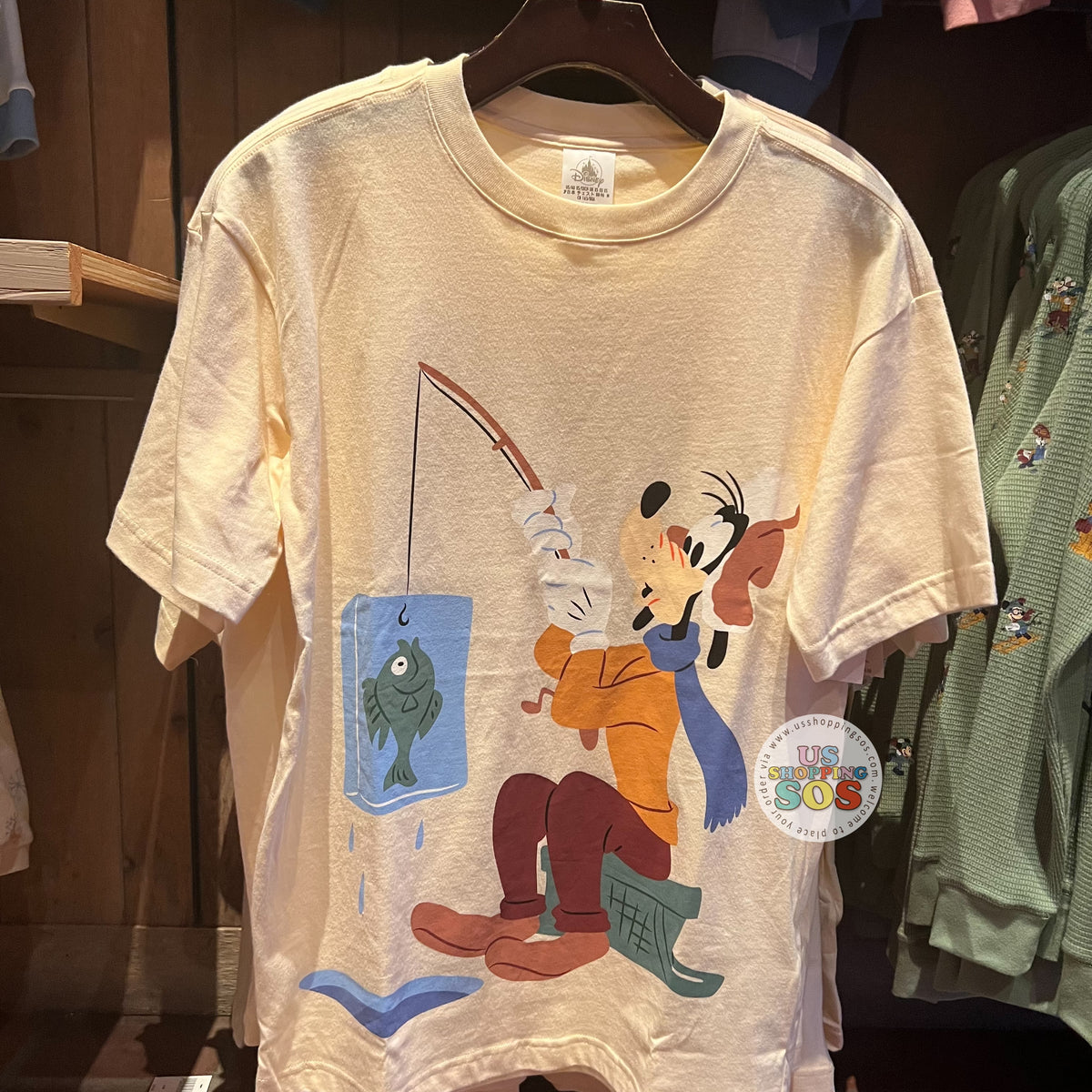 DLR/WDW - Winter Holiday Goofy Fishing Graphic T-shirt (Adult