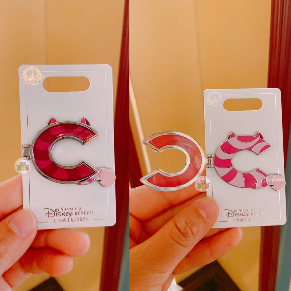 SHDL - Disney Character English Alphabet ‘C’ Cheshire Cat Pin