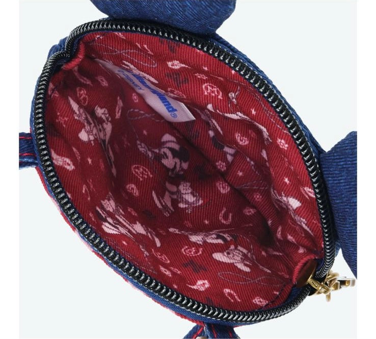 TDR - Vintage Denim Design x Mickey & Minnie Mouse Head Shaped Denim Shoulder Bag (Release Date: Jun 5, 2025)