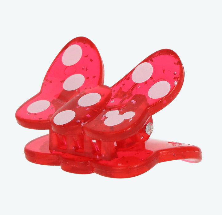 TDR - Minnie Mouse Rolka Dot Ribbon Design x Hair Clips Set of 3