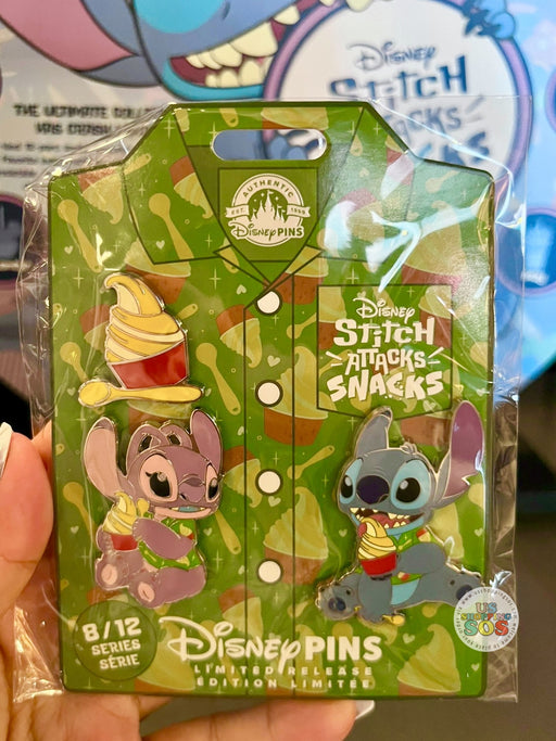 DLR/WDW - Stitch Attacks Snacks Limited Released Disney Pin Set - 8/12 Dole Whip
