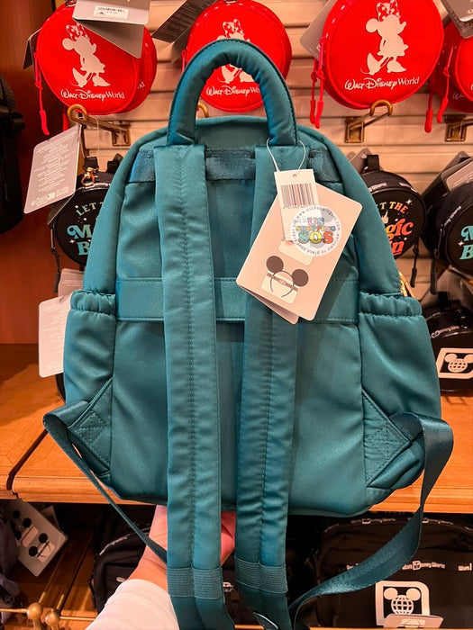 DLR/WDW - Mickey Park Logo Goldtone Hardware Headband Friendly Crystal Teal Mini Backpack