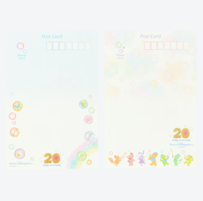 TDR - Duffy & Friends 20th Anniversary: Colorful Happiness x Duffy & Friends Postcards & Clear Folders Set (Release Date: Apr 8, 2025)