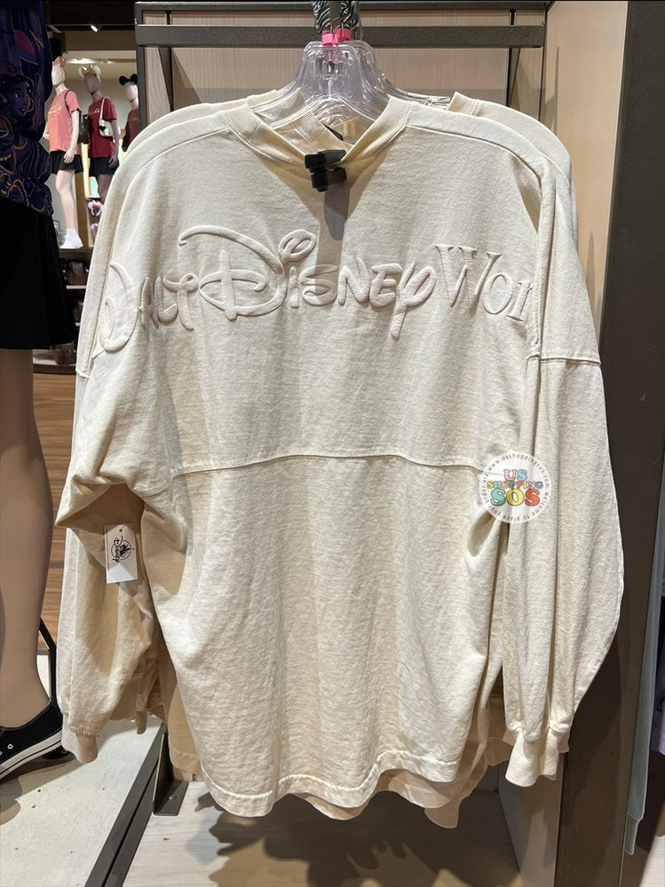DLR/WDW - 2026 Spirit Jersey Puffy Ink Park Logo Cream Pullover (Adult)
