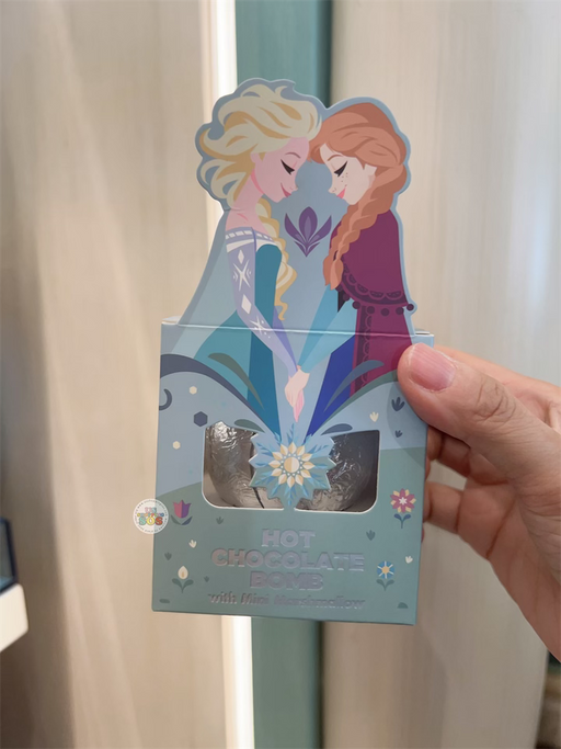 HKDL - World of Frozen Anna & Elsa Hot Chocolate Bomb with Mini Marshmellow Box Set