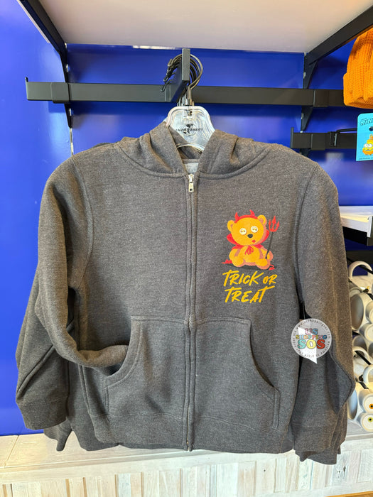 Universal Studios - Trick or Treat Minions 2025 - Boo & Tim Ghost Charcoal Hoodie Jacket (Youth)