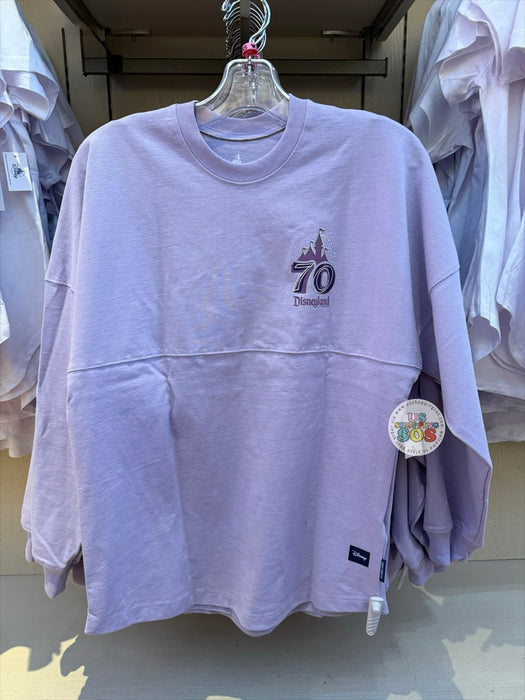 DLR - 70th Anniversary Finale - Spirit Jersey Disneyland Marquee Rhinestone Lavender Pullover (Adult)