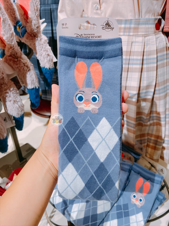 SHDL - Campus Style x Zootopia Judy Hopps Checkered Pattern Socks for Adults