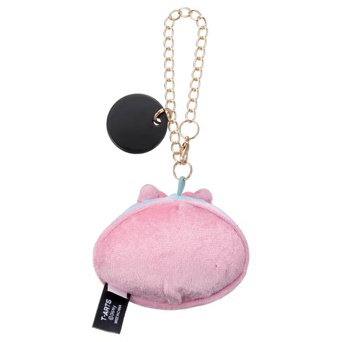 Japan Takara Tomy - Nui Pan Plush Keychain,  Strawberry Chocolate Macaron Cheshire Cat