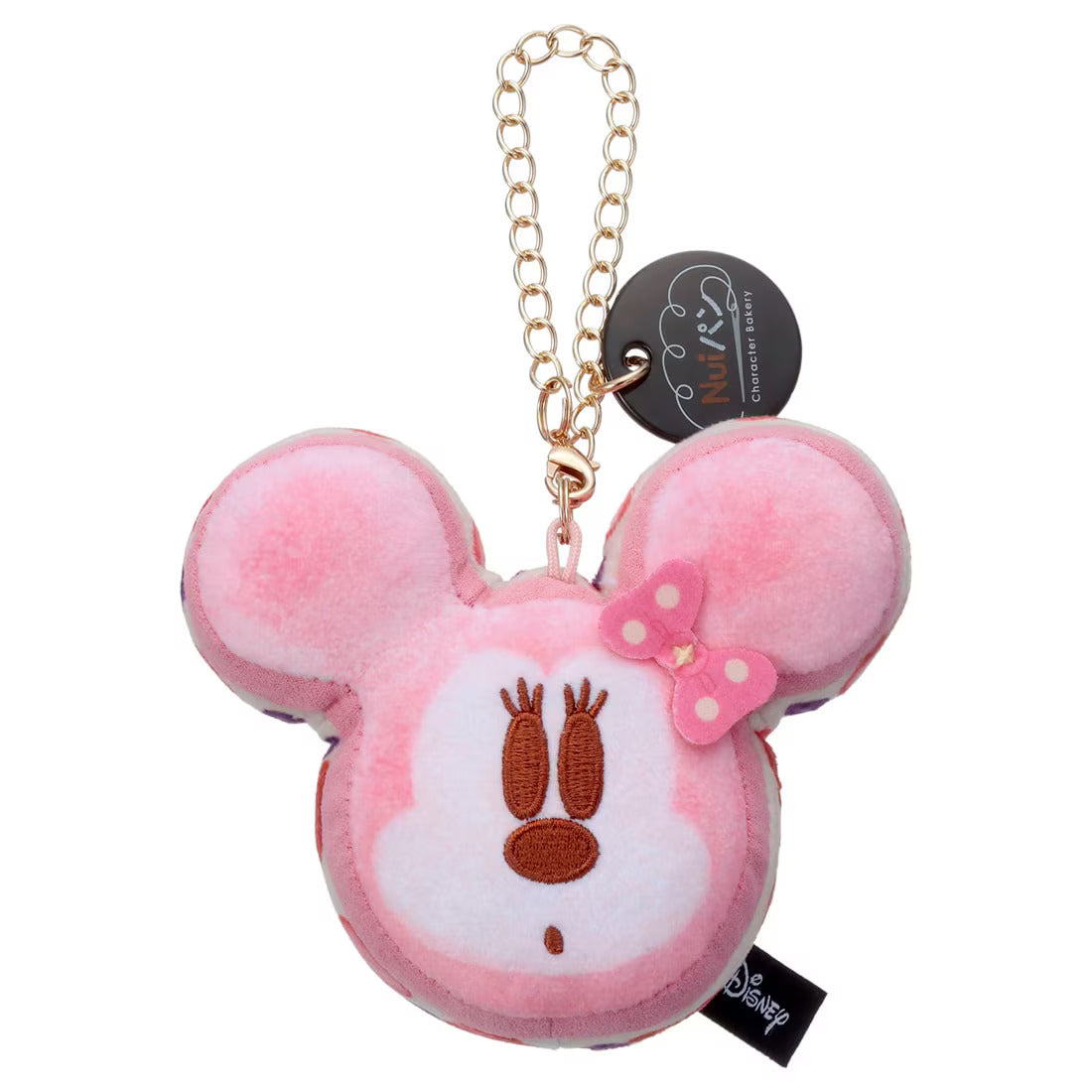 Japan Takara Tomy - Nui Pan Plush Keychain, Sandwich Minnie Mouse