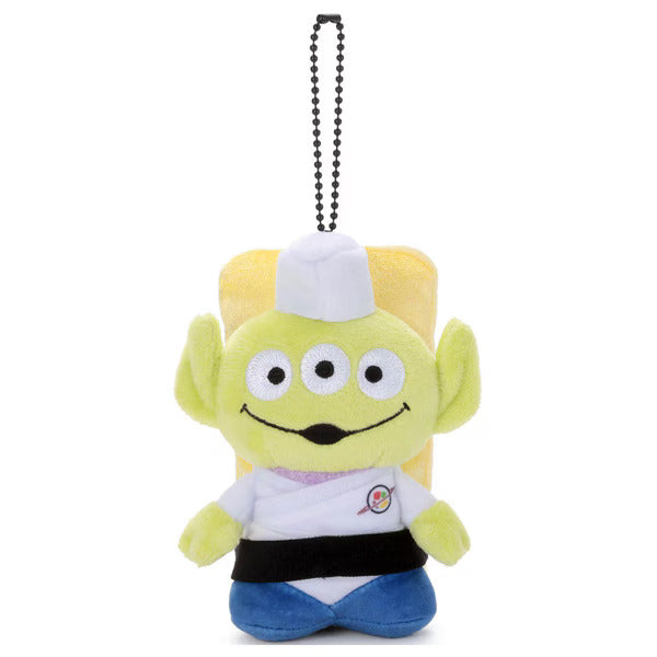 Japan Takara Tomy - Pixar Character Toy Story 30th Anniversary Alien Sushi Chef Egg Plush Keychain (Release Date: Aug 2, 2025)