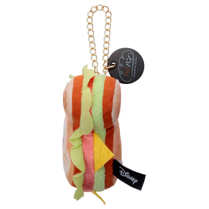 Japan Takara Tomy - Nui Pan Plush Keychain,  Sandwich Mickey Mouse