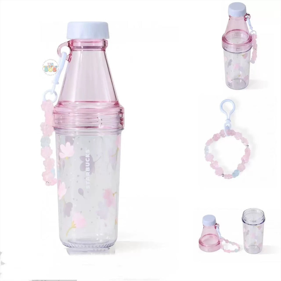 Starbucks China - Sakura Cherry Blossom 2025 x 4. Plastic Water Bottle 591ml (Release Date: Feb 11, 2025)