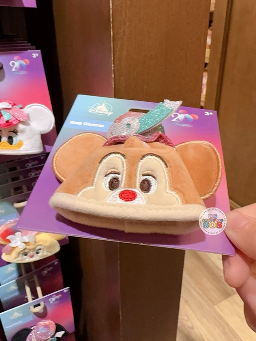 HKDL - 20th Anniversary Grand Celebration - Dale SouvenEAR Mini Party Hat Keychain/Bag Charm