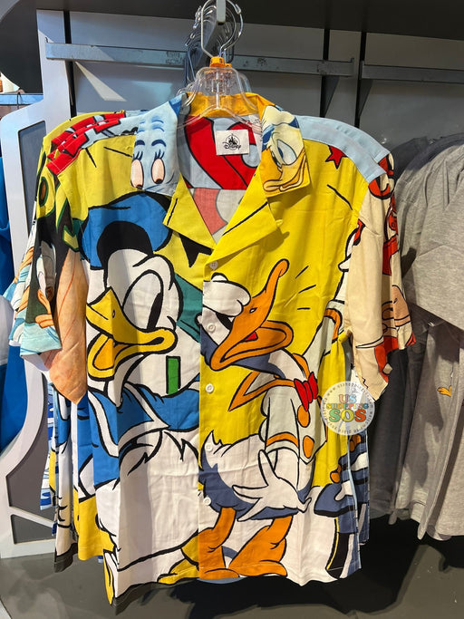 DLR/WDW - Donald Duck 90th Anniversary - Poster Art Button-Up Shirt (Adult)