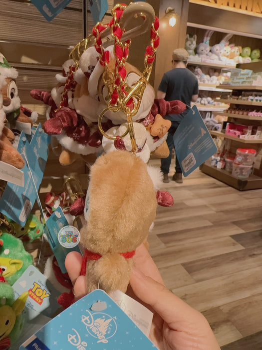 HKDL - 2025 Christmas Mickey & Friends x Scrump Plush Keychain