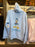 DLR/WDW - Donald Duck Rhinestone Park Logo Light Blue Hoodie Jacket (Adult)