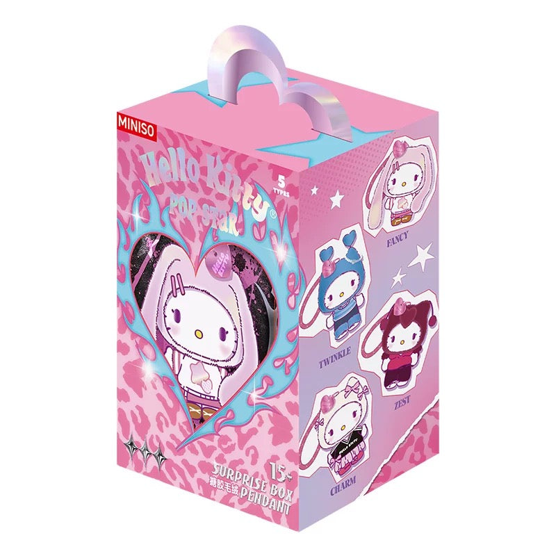MINISO - Hello Kitty 'Pop Star' Vinyl Plush Pendant Mystery