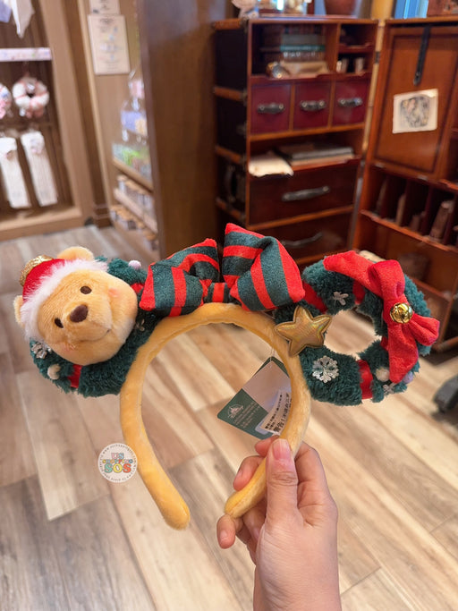 HKDL - 2025 Winnie the Pooh & Friends Christmas x Winnie the Pooh Christmas Ear Headband