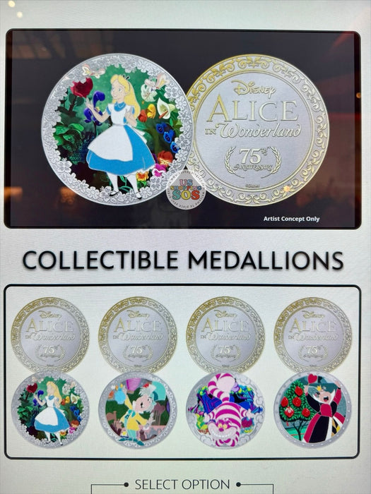 DLR - Color Collectible Medallions 2026 - Alice in Wonderland 75th Anniversary