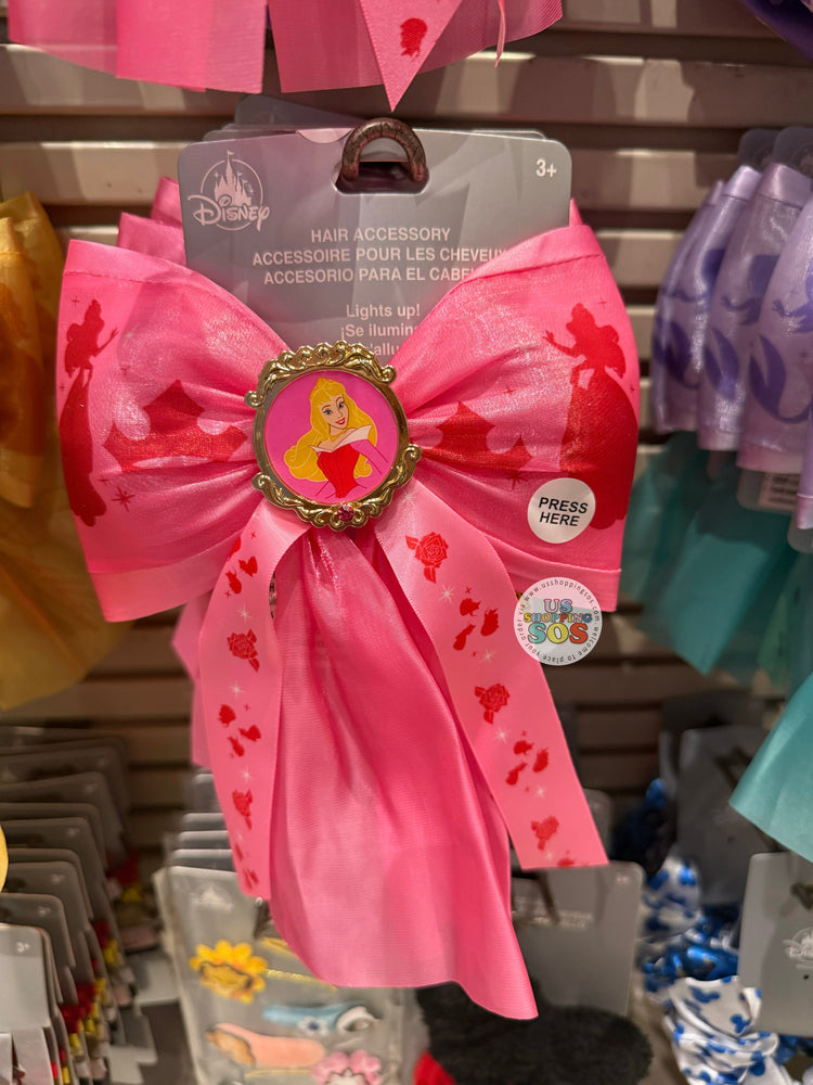 DLR/WDW - Disney Princess - Aurora Light-Up Bow Hair Clip