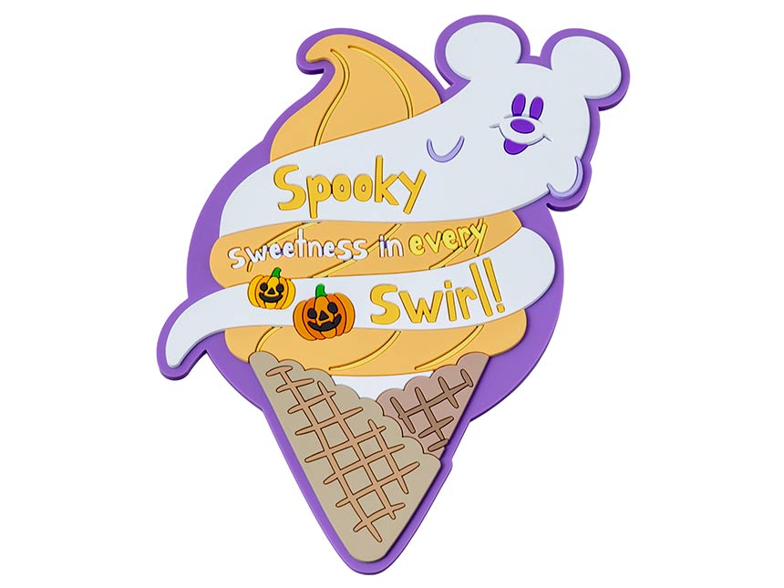 TDR - 2025 Mickey & Friends Disney Halloween "Spook Ghost Night!" Collection x Mickey Mouse Ghost Souvenior Coaster (Release Date: Sept 16, 2025)