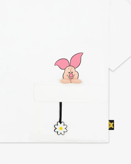 Hong Kong Exclusive - Piglet 3D And Print Side Pocket Tee for Women