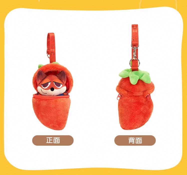 SHDL - Colorful Fruits and Vegetables Collection x Zootopia Nick Wilde Plush Keychain