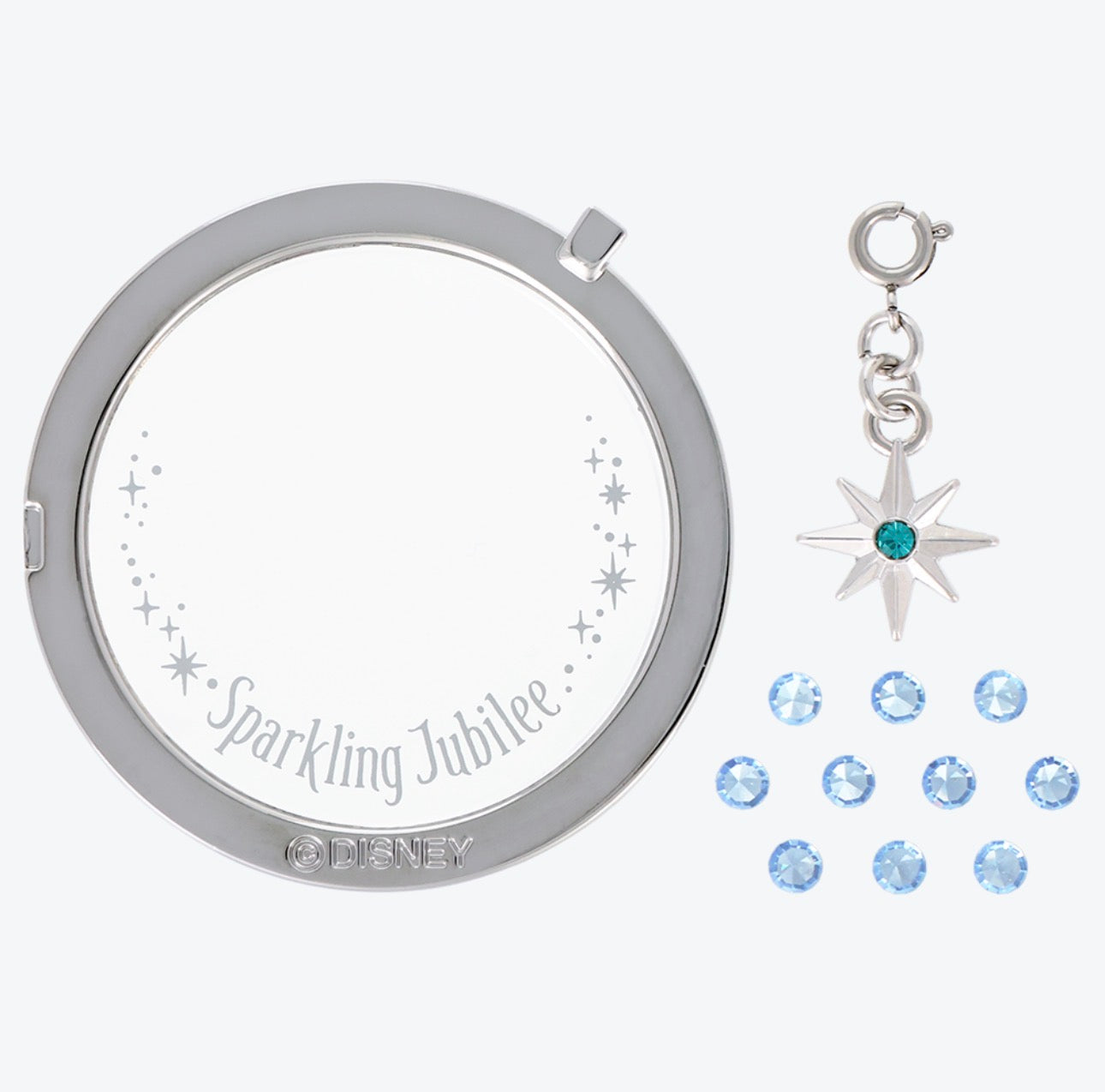 TDR - Tokyo DisneySea 25th Anniversary "Sparkling Jubilee" Build Your Own Locket Collection x Cover & Charm Set Color: Silver & Light Blue (Release Date: Apr 8, 2026)