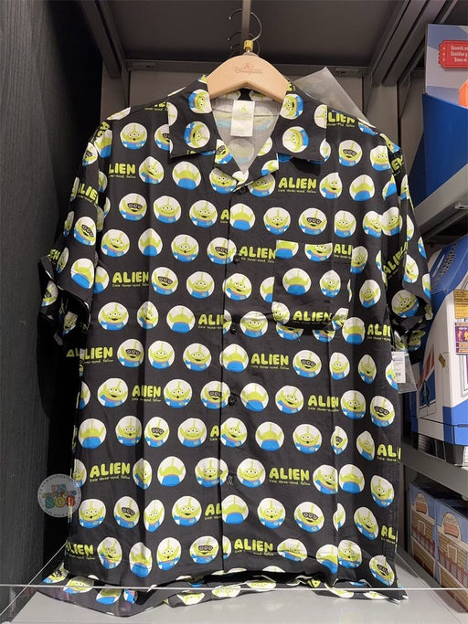 HKDL - Toy Story Alien All-Over-Print Button-Up Shirt for Adults