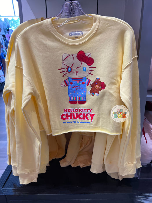 Universal Studios - Hello Kitty Chucky - Yellow Cropped Fleece (Adult)