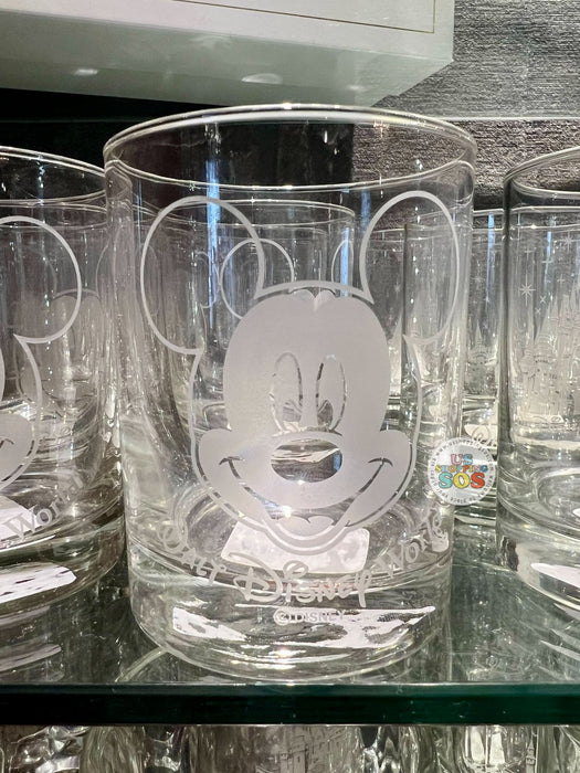 WDW - Mickey Face Icon “Walt Disney World” Old-Fashion Glass Cup