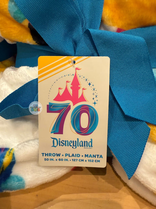 DLR - Disneyland 70th Celebration - Mickey & Friends All Over Print Throw
