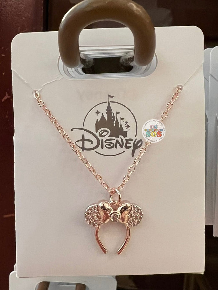 DLR/WDW - Minnie Rose Gold Ear Headband Necklace
