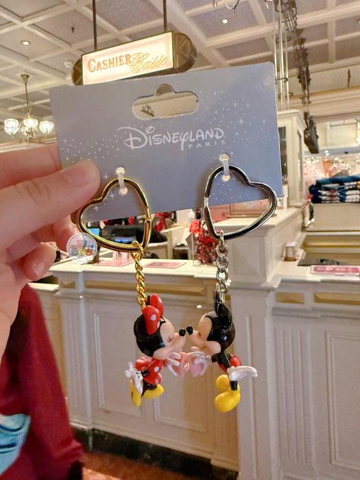 DLP - Mickey & Minnie Mouse Connecting Keychains Set