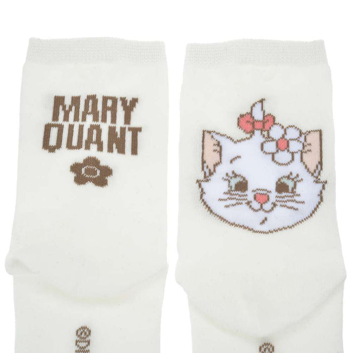 JDS - MARY QUANT - Marie Asymmetrical White Socks (23-25cm)