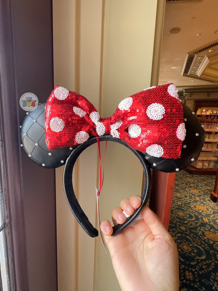 HKDL - 20th Anniversary Artist Collection by Daichi Miura x Minnie Mouse Sequin Bow Pearl Ear Headband