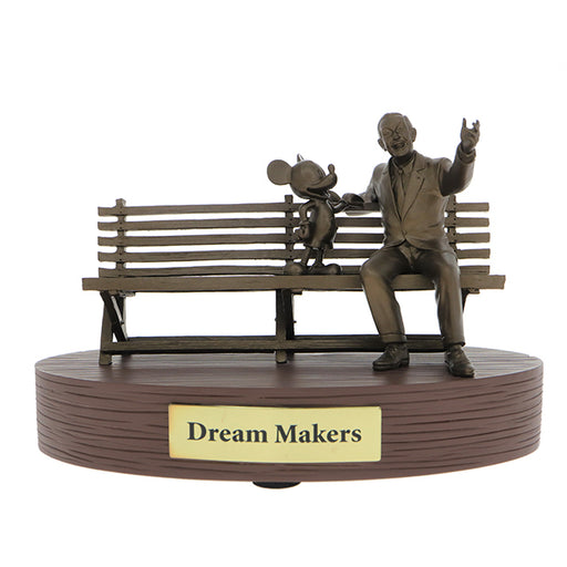 HKDL - Walt Disney and Mickey Mouse statue - "Dream Makers" figurine